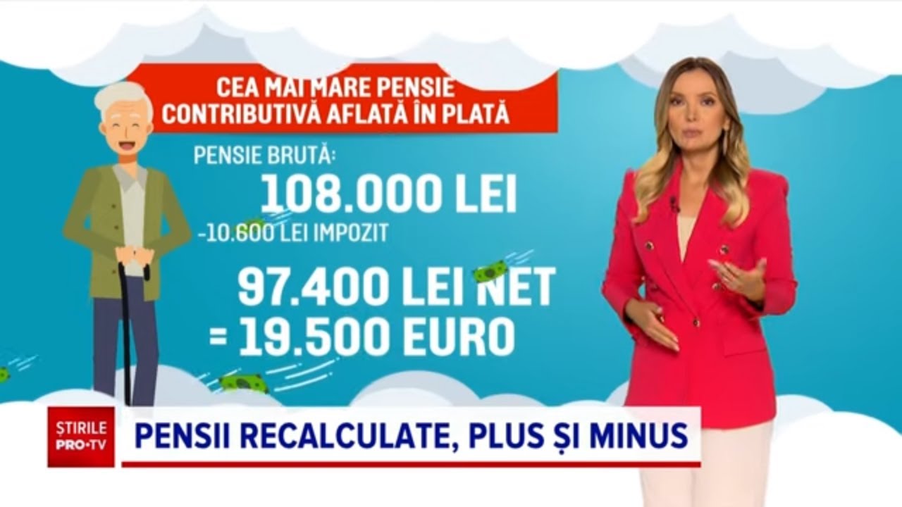 Un pensionar din Sibiu a primit 6.000 lei în plus la recalculare