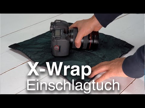X-Wrap Einschlagtuch - komfortabler Schutz für Kameras, Objektive, Tablets und vieles mehr!
