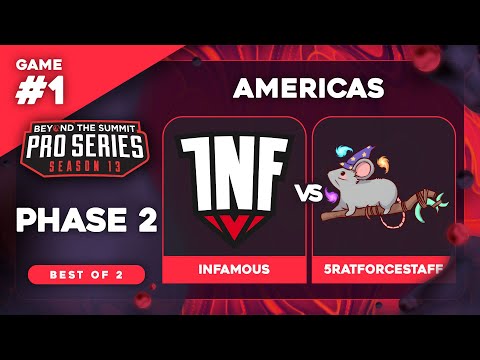 Infamous vs 5RATFORCESTAFF Game 1 - BTS Pro Series 13 AM: Phase 2 w/ Kmart & ET