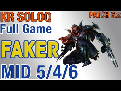 SKT T1 Faker - Zed vs Viktor - S6 Kr LoL Ranked Solo #24