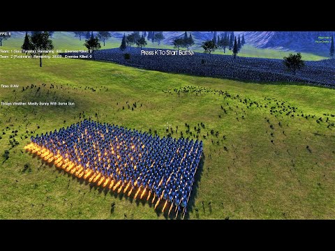 500 Soul Tyrant Vs 30K Medieval Army Footman Ultimate Epic Battle Simulator