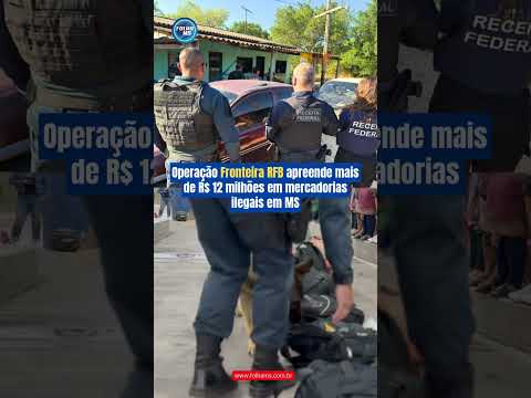 Operação Fronteira RFB apreende mais de R$ 12 milhões em produtos ilegais em MS