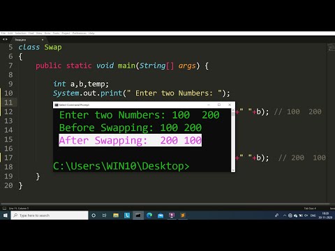 Learn Java program to Swap Two Numbers | Learn Coding - Mind Luster