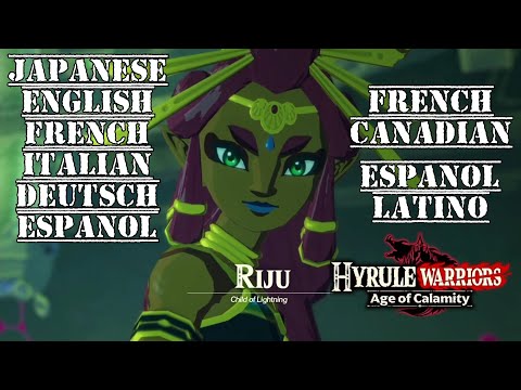 Riju All 8 Voices Comparison - Hyrule Warriors: Age of Calamity