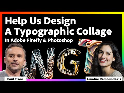 Creating a Typographic Collage with Adobe Firefly and Photoshop
