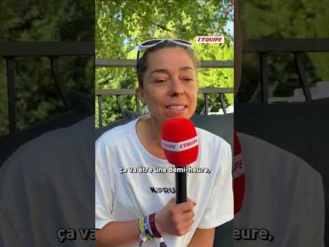 🤐"Je me suis dit, c’est fini" : Blandine L’Hirondel revient sur sa chute à 7 km de l’arrivée #shorts