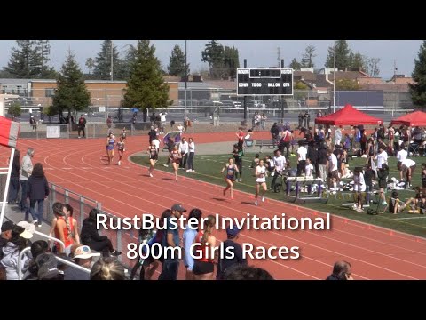 2025 RustBuster 800m Girls Races
