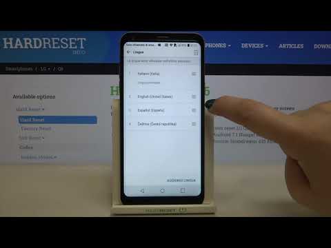 How to Change Language on LG Q6 Change - Open Language List