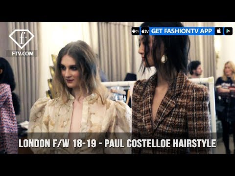 London Fashion Week Fall/Winter 18-19 - Paul Costelloe Hairstyle | FashionTV | FTV