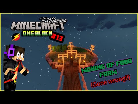 Ultimate Minecraft OneBlock Food Farm Fail!