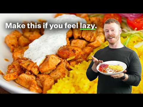 Spicy Chicken & Yellow Rice Bowl (Rice Cooker Lazy Meal)