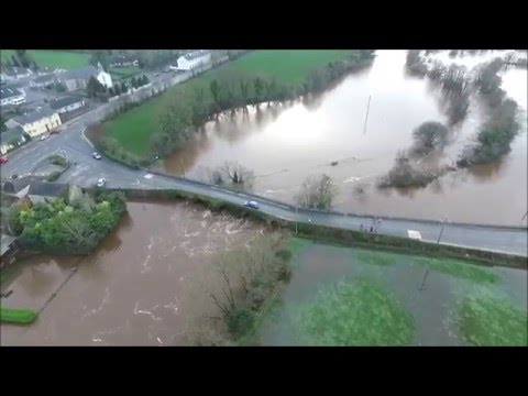 Flight over flooded Conna Co.Cork || Drone footage || Dji Phantom 3 Professional