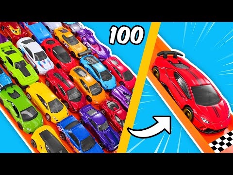 I Raced 100 Hot Wheels