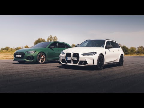 Drag race : Audi RS4 VS BMW M3 Touring