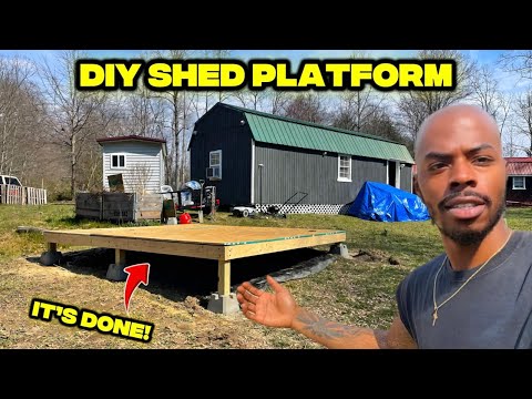 I Built A Platform For My 10x12 Storage Shed!