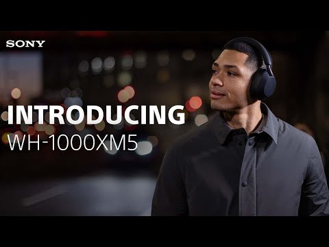 Belaidės ausinės Sony WH-1000XM5 su triukšmo slopinimo technologija, Juodos video