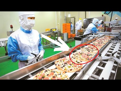, title : 'How Pizza Is Made in Factory? Automatic Frozen Pizza Production Line In Factory!!!'