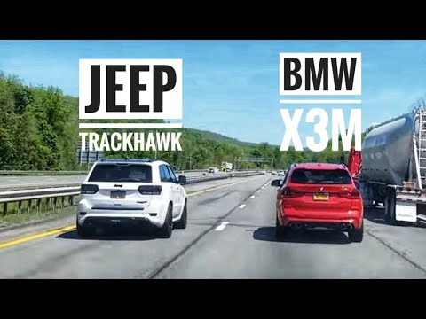 Jeep Trackhawk Destroys 2020 BMW X3M On The Streets