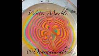 NAIL ART Water Marble Shout Out - Right Hand | Dearnatural62