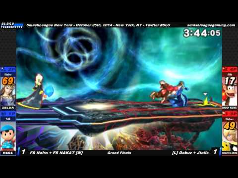 SmashLeague NY - FS Nairo + FS NAKAT vs Dabuz + Jtails - Grand Finals - Smash 3DS