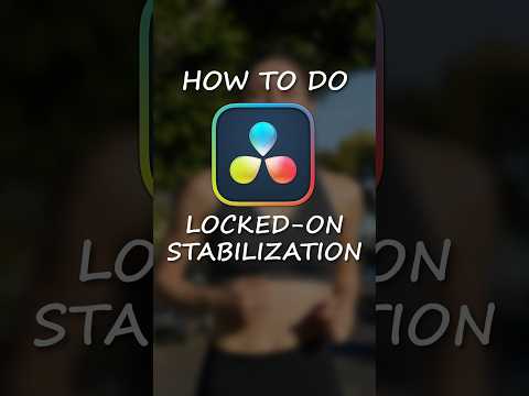 LOCKED-ON Stabilization effect in Davinci Resolve! 🤝🧑‍💻 #davinciresolve
