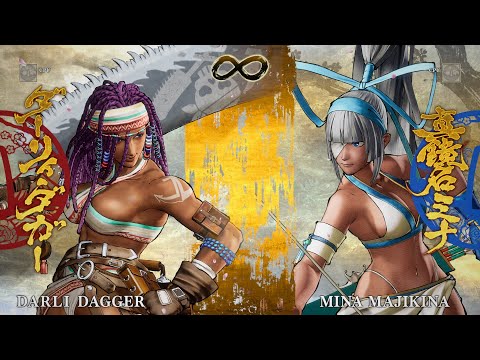 Samurai Shodown Gameplay: Darli Dagger vs Mina Majikina
