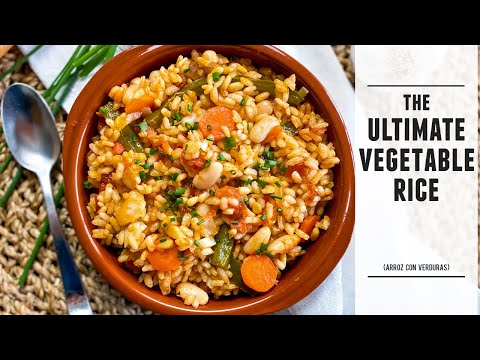 A Vegetable Rice SO GOOD it Can Be A Main Course | Spanish Vegetable Rice