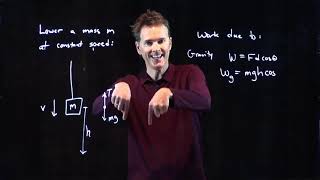 Work Done Lowering an Object | Physics with Professor Matt Anderson | M10-04
