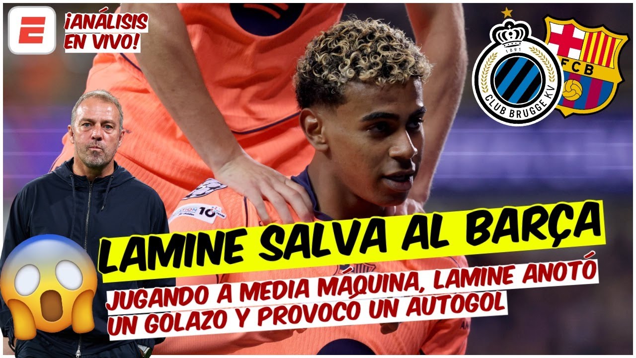 BARCELONA TROPIEZA en BÉLGICA. Empató ante BRUJAS con un Lamine SALVADOR | Exclusivos