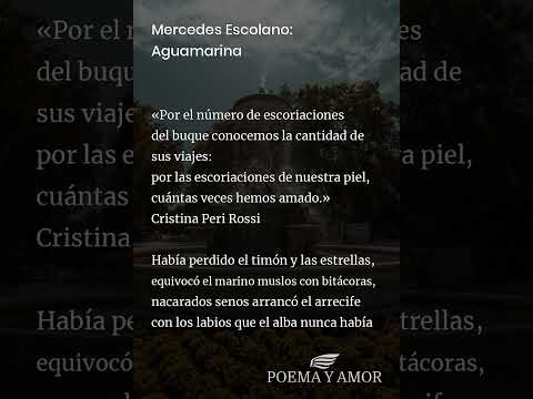 Mercedes Escolano: Aguamarina [Poema]