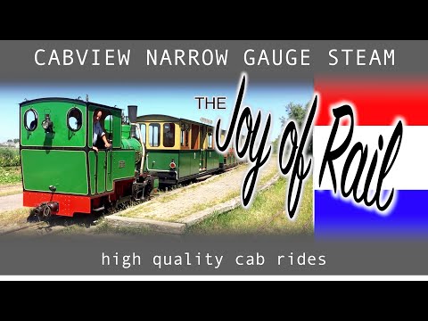 Stoomtrein Katwijk Leiden CABVIEW HOLLAND [NARROW GAUGE STEAM] 29jun 2019