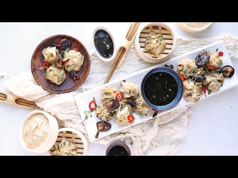 Asian Dumplings Recipe with Bok Choy and Chicken | The...