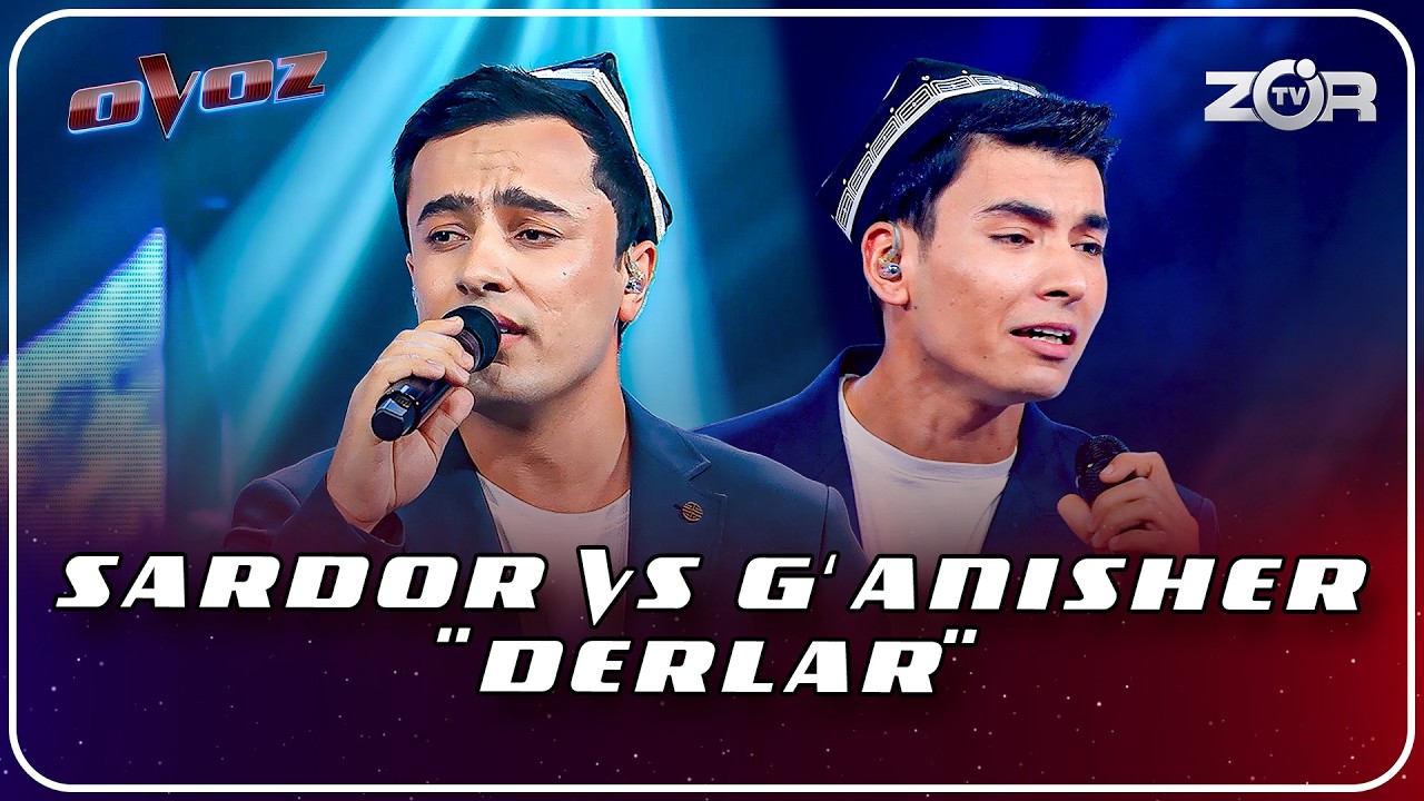 Ovoz 2-mavsum - SARDOR VS G‘ANISHER | DERLAR - OTABEK MUHAMMADZOHID @TheVoiceofUzbekistan​