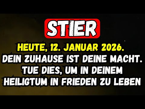 Taurus: The Pact of Your Sanctuary | Today, January 12, 2026: Your Home Begins to Create Miracles