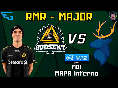 GODSent vs Triumph (Mapa Inferno - MD1) É RMR É MAJOR - Transmissão Gaules e Liminha