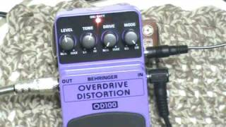 Video thumbnail for OD 100 BEHRINGER - PEDAL DE OVERDRIVE & DISTORTION by Chris Quimelli