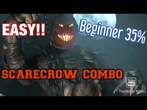 Injustice 2: SCARECROW Beginner COMBO GUIDE 36% EASY!!
