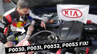 KIA OPTIMA CODE P0030 P0031 P0032 P0053 OXYGEN SENSOR BANK 1 SENSOR 1 FIX