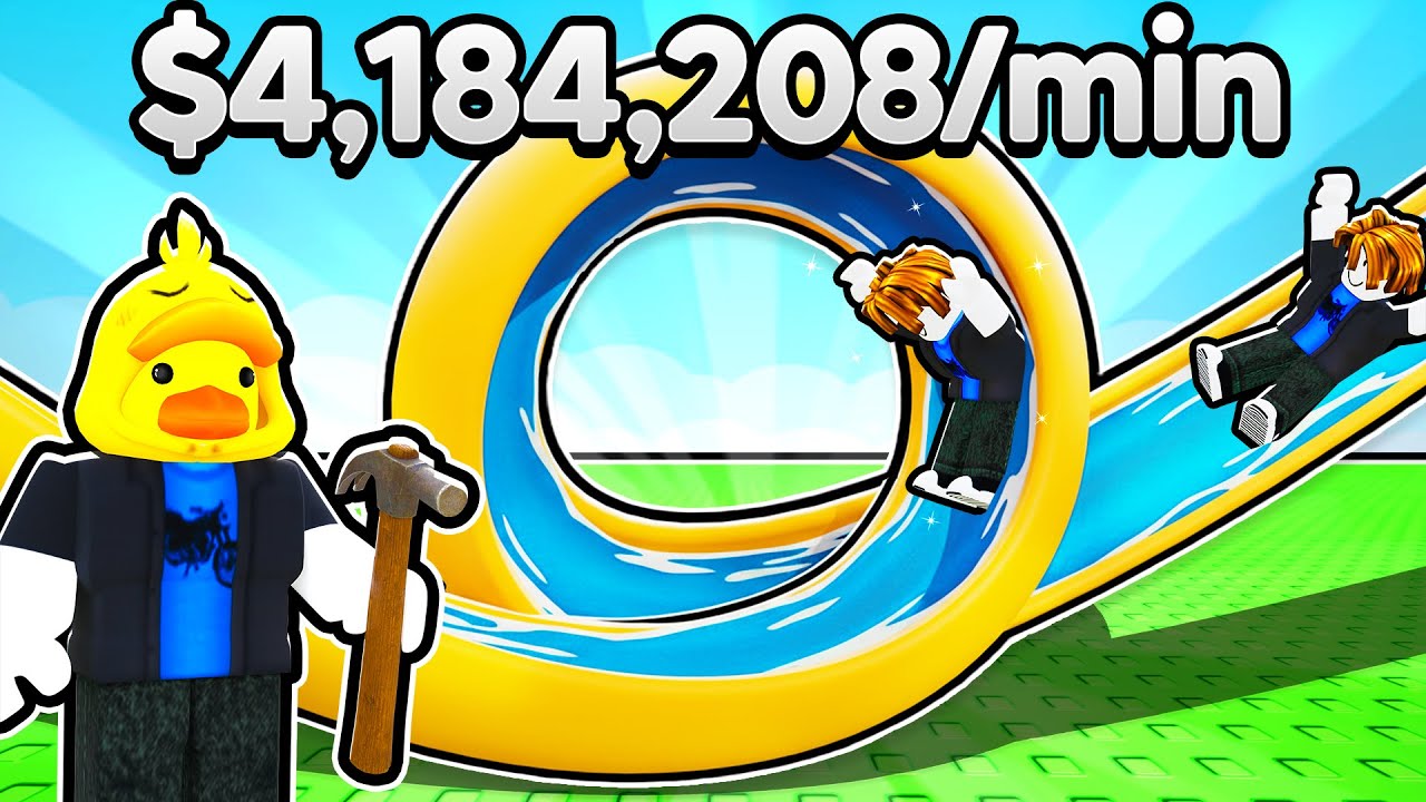 I Built MAX SPEED Water Slide in Roblox!