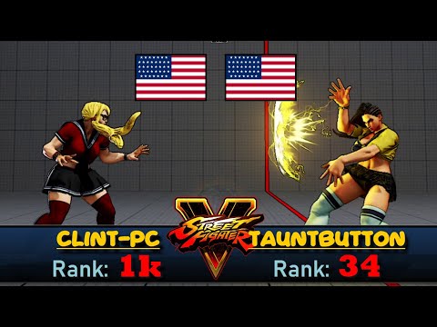 [TOP PLAYERS SF V CE FT2] Clint-PC (USA) vs TauntButton (USA) #sfv #sfvce