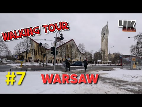 Warsaw Poland Walking Tour 4k // BIELANY - CHOMICZÓWKA //  GoPro Hero 11  BLACK FOOTAGE