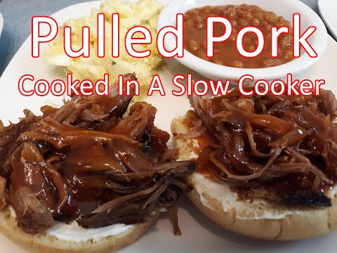 Pulled BBQ Pork Cooked In A Slow Cooker  |  Homemade BBQ Sauce