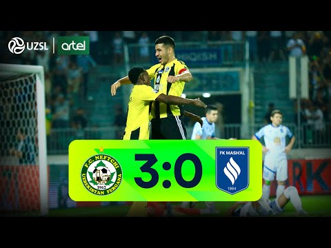 Superliga 20-tur. Neftchi - Mash’al bahsida kiritilgan gollar va xavfli vaziyatlar (Highlights)