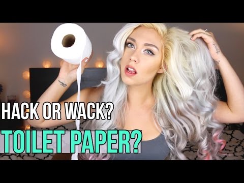 TOILET PAPER CURLS? BEAUTY HACKS OR WACK? | NICOLE SKYES thumnail