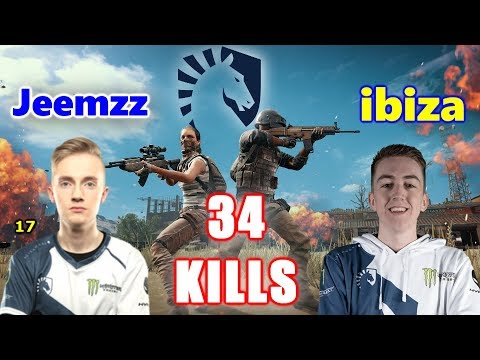 Team Liquid Jeemzz, ibiza & Mista - 34 KILLS - SQUAD - PUBG