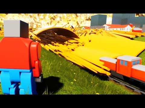 CAN 100 NUKES STOP THE LEGO TRAIN? - Brick Rigs Gameplay Roleplay - Lego City Train Explosions