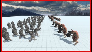 100x KING KHUNG VS 30x MINOTAUR ((2xHP)) - ANIMAL REVOLT BATTLE SIMULATOR