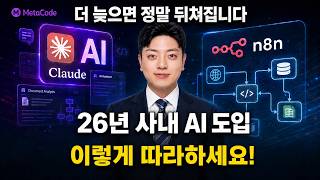 26년 사내 AI 전환 (AX) 트렌드 놓치지 마세요 | 클로드, n8n, 제미나이 업무자동화 활용
