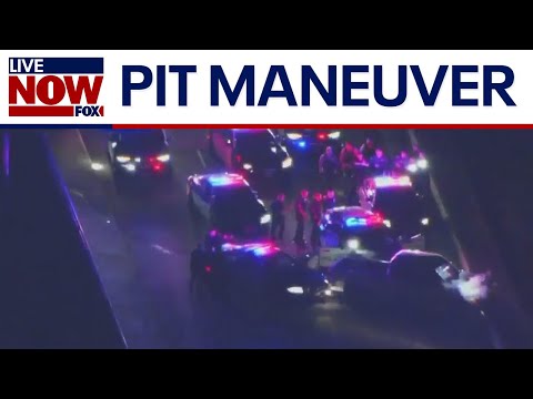 Video | WATCH: High-speed police chase near LA ends in crash after truck pinned | LiveNOW from FOX