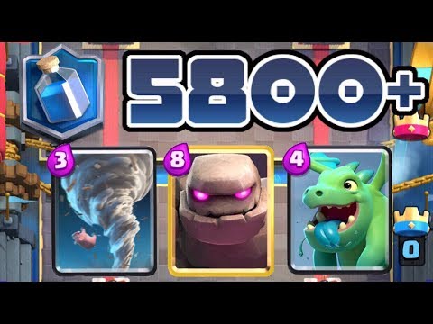 MASTER 3 GOLEM TORNADO LADDER PUSHING! LIVE! | Clash Royale